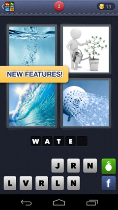 New Features of 4 Pics 1Word