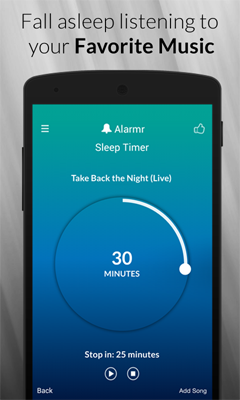 Get up with Alarmr Digital Wak up Clock on Android