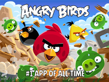 Homepage of Angry Birds