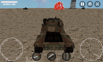 Battle of tanks game