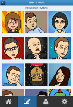 Select Your Friends on Bitstrips