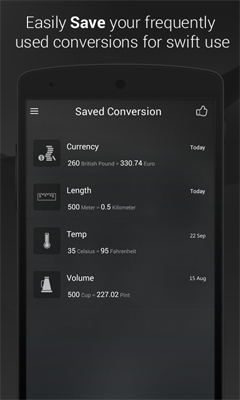 Easily Save Your Conversion on Android