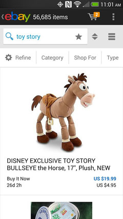 Details of A Toy on eBay for Android
