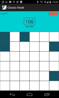 Level 7 of Classic Mode on Memory Tiles the Free Android Game 