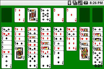 Interface of Solitaire
