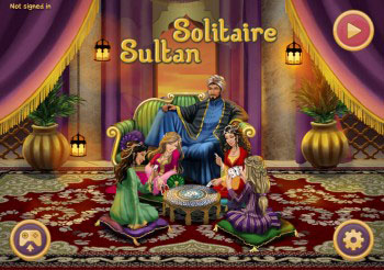Interface of Sultan Solitaire 