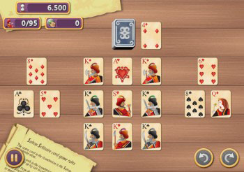 Playing Interface of Sultan Solitaire