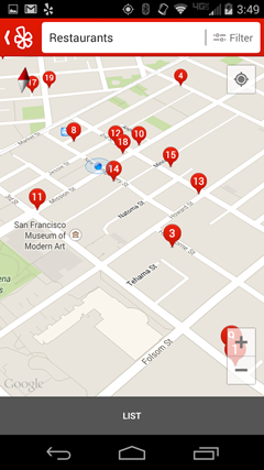 Map of Restaurant near You on Yelp