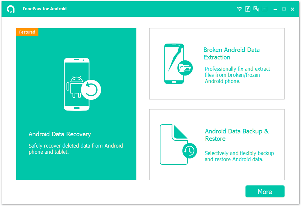 Connect to Android Data Recovery