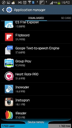 Application Stored in Android