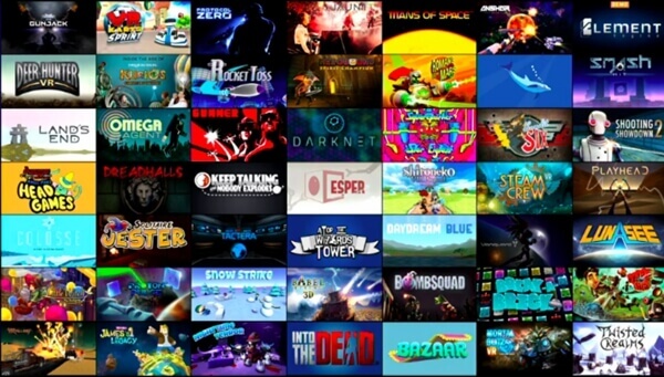 Game Comparison Among Rift Vive PlayStation
