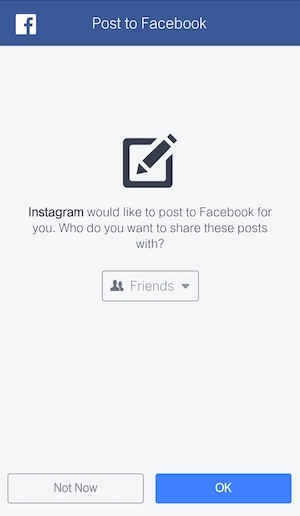 Share Instagram Contents to Facebook