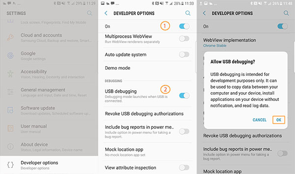 Enable USB Debugging on Android 7.0