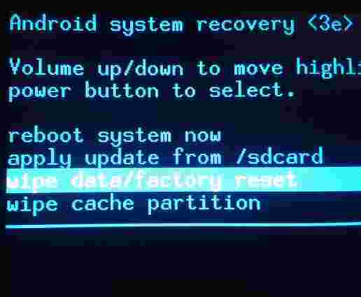 Enter Android Recovery Mode