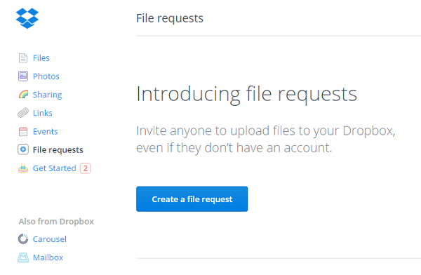 File Request from Others
