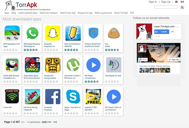 Download Android Apps from TorrApk