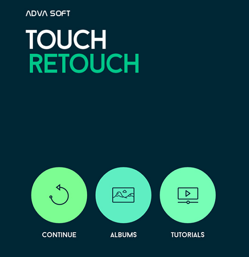 Interface of TouchRetouch