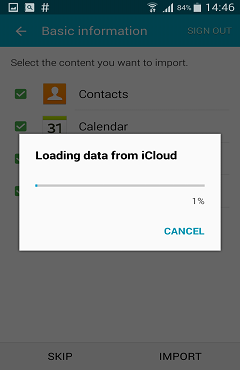 Load Contacts from iCloud