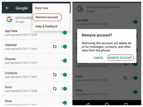 Ways To Delete Gmail Account On Android