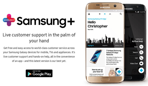 Samsung Plus Download form Google Play
