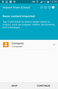 Transfer Contacts from iPhone to Galaxy S6