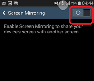 Screen Mirroring Off