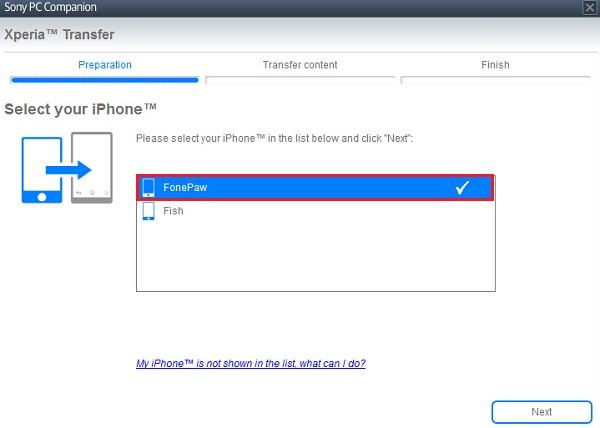 Select iTunes or iCloud Backup File