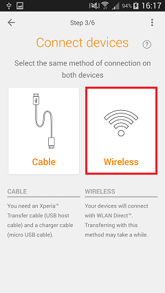 Connect Samsung to Sony Wirelessly