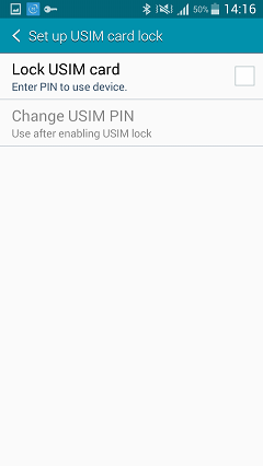 Select SIM Card Lock