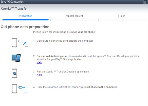 Run Xperia Transfer Desktop App on Android