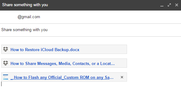 Link Dropbox Files and Insert Links to Gmail