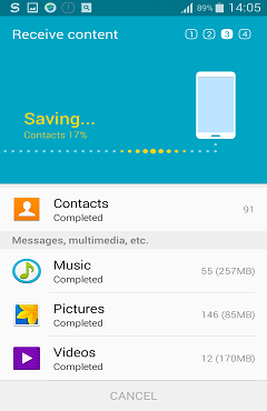 Transfer Data from Samsung to Galaxy S6