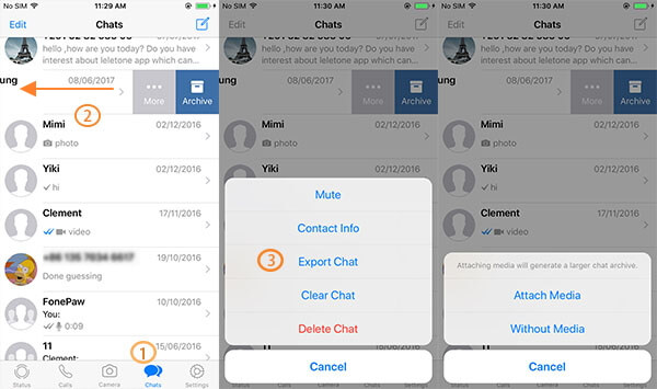 Transfer WhatsApp Messages from iPhone to Android via Email