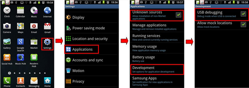 Enable USB Debugging on Android 2.3