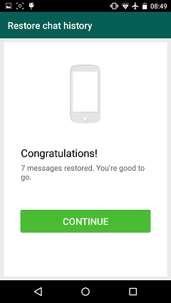 WhatsApp Chat Restoration Complete