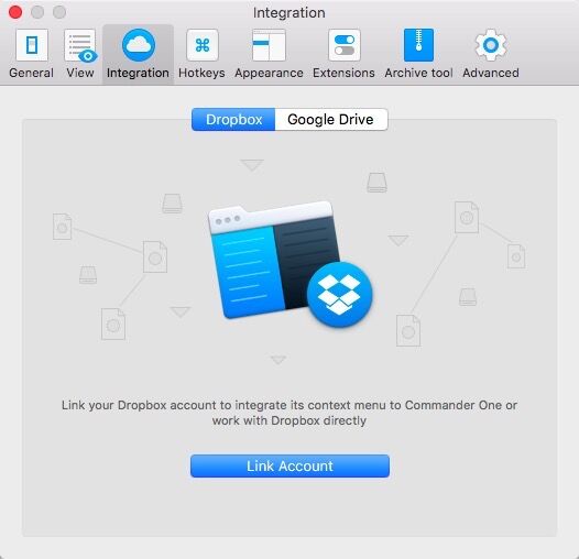 Integrate Dropbox with Android File Manager
