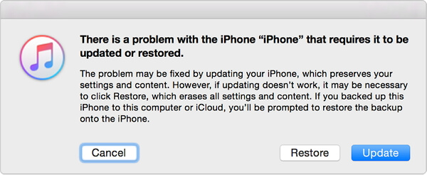 iTunes Update Restore