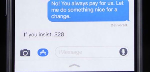 P2P Payments in iMessage 