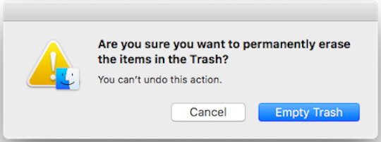 Empty Trash for iMac/MacBook Pro