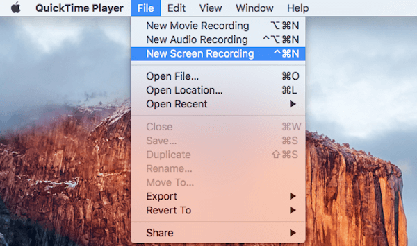 Record Mac with QuickTime Player