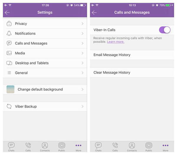 Viber Call History by Itself