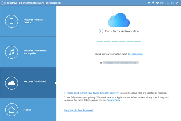 iCloud Two-Factor Authorization