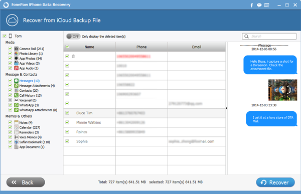 Recover Data from iCloud