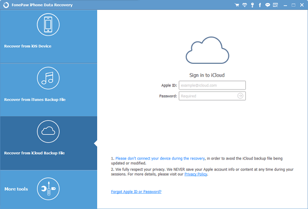 Access to iCloud Account