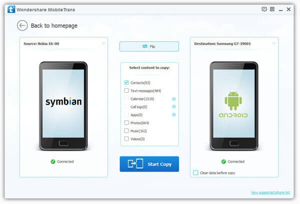 Copy Contacts from Symbian to Android