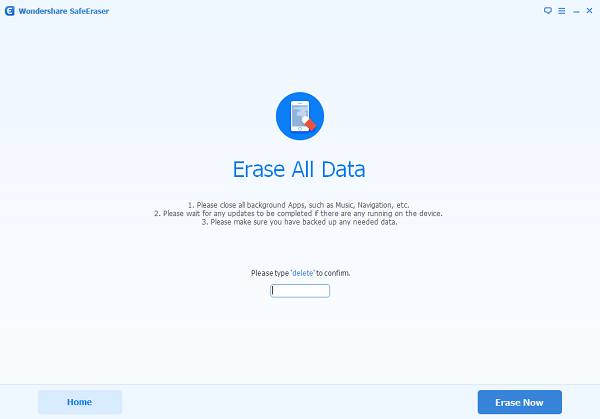 Erase All Data from Android