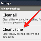 Clear Browser Cache and Cookies on Android